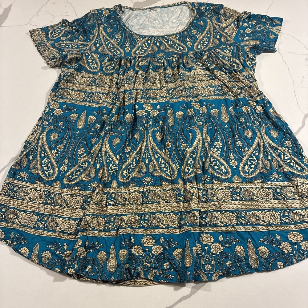Babydoll‎ Paisley Shirt Size 2xl